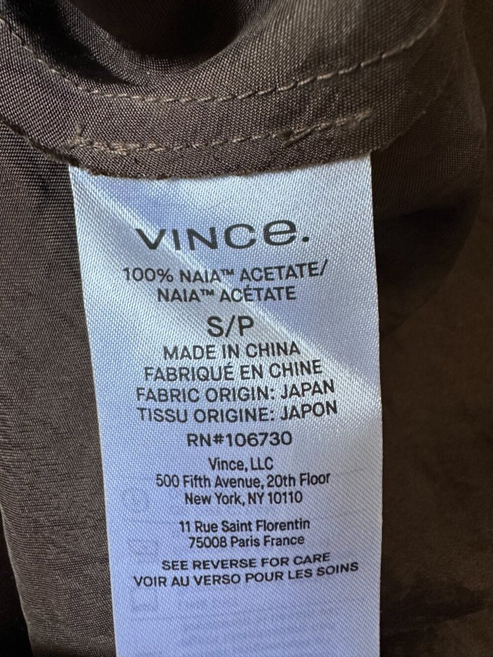 Vince Satin Bias Maxi Slip Dress Chocolate Brown Crinkled Naia Acetate S - Picture 5 of 7